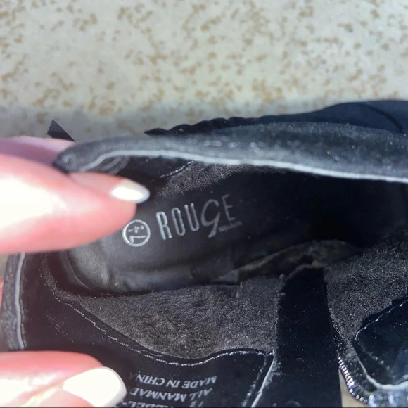 ROUGE ANKLE BOOTS /BLACK SUEDE - Picture 3 of 5